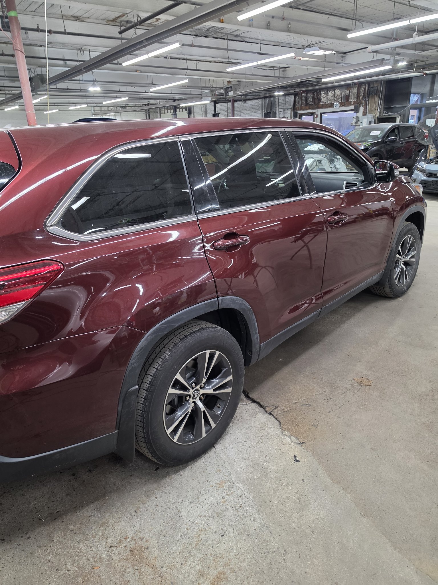 Finished SUV after full paint job